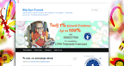 Desktop Screenshot of mojsynfranek.pl